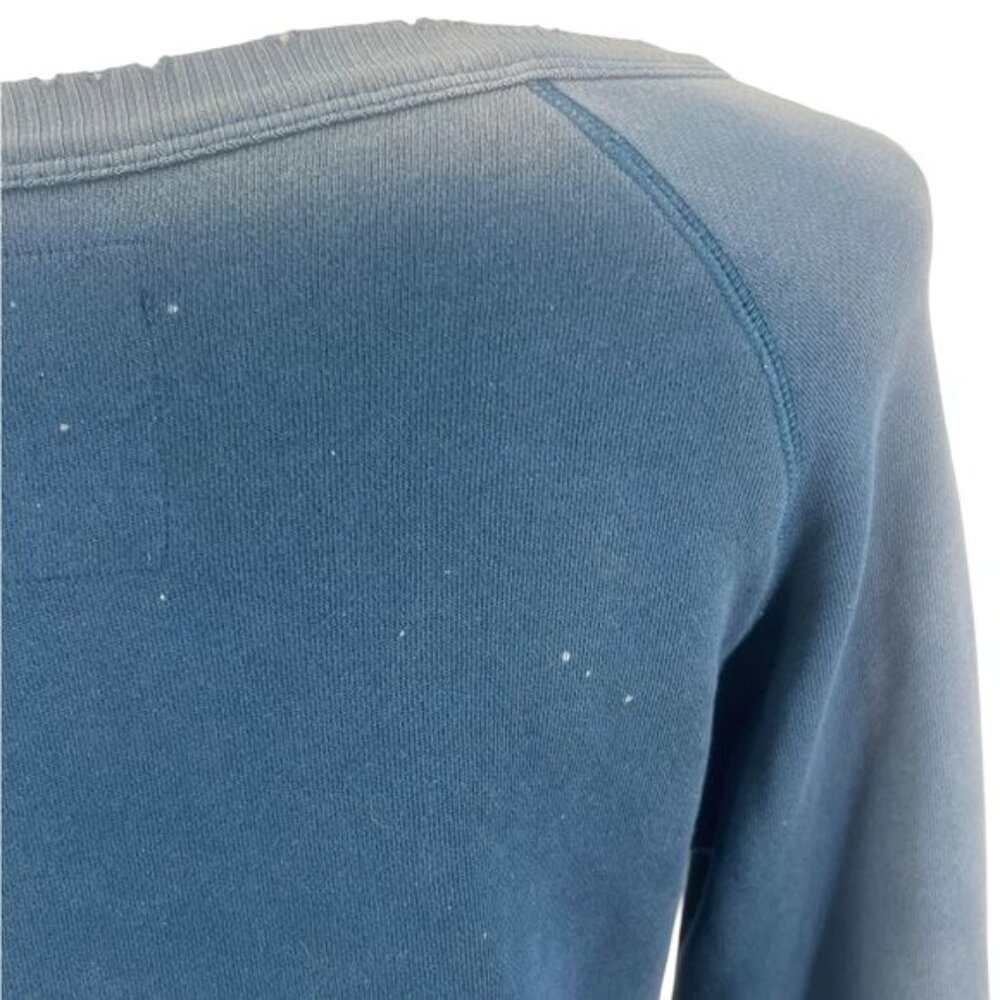 Vintage Free People Blue Printed Lion & The Coat Of Arms Sweater Tunic - Picture 7 of 9